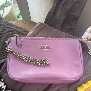Lavender coach clutch